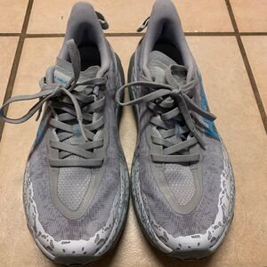 Hoka Women's Athletic Shoes Gray with Light Blue Accents